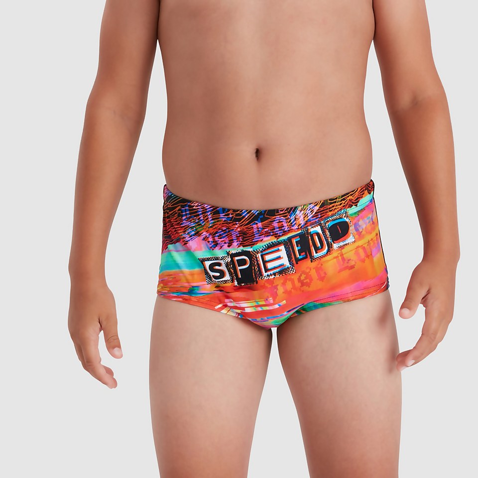Boys' Placement 13cm Brief Black/Orange