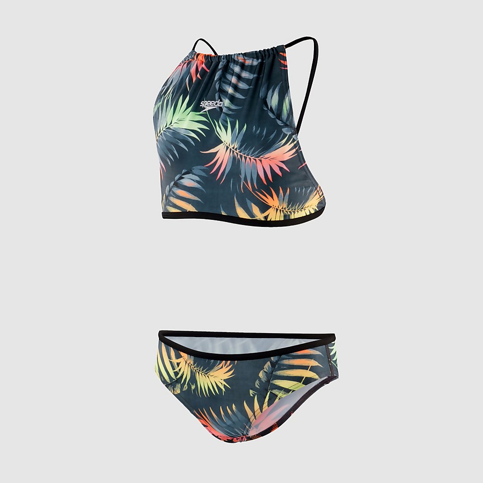 Girls' Star Bikini Black/Green
