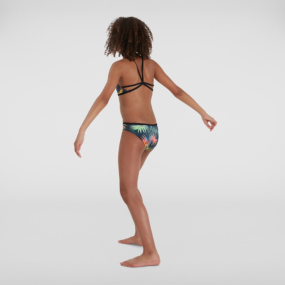 Girls' Star Bikini Black/Green