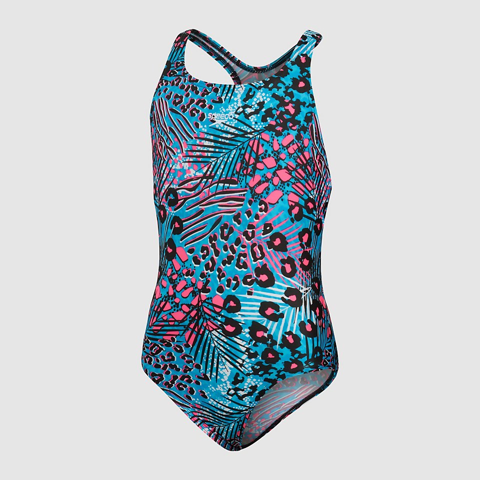 Girls' Digital Medalist Swimsuit Blue/Black