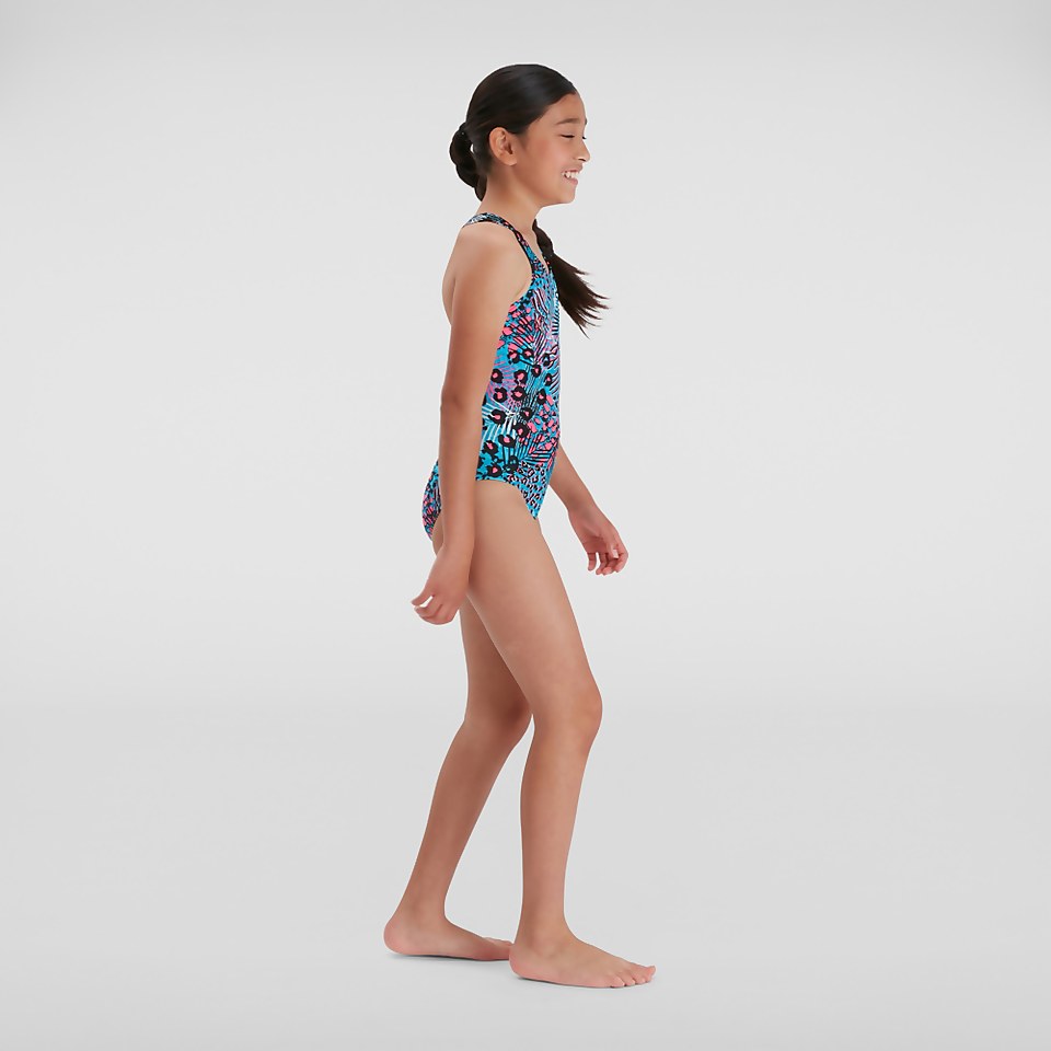 Girls' Digital Medalist Swimsuit Blue/Black