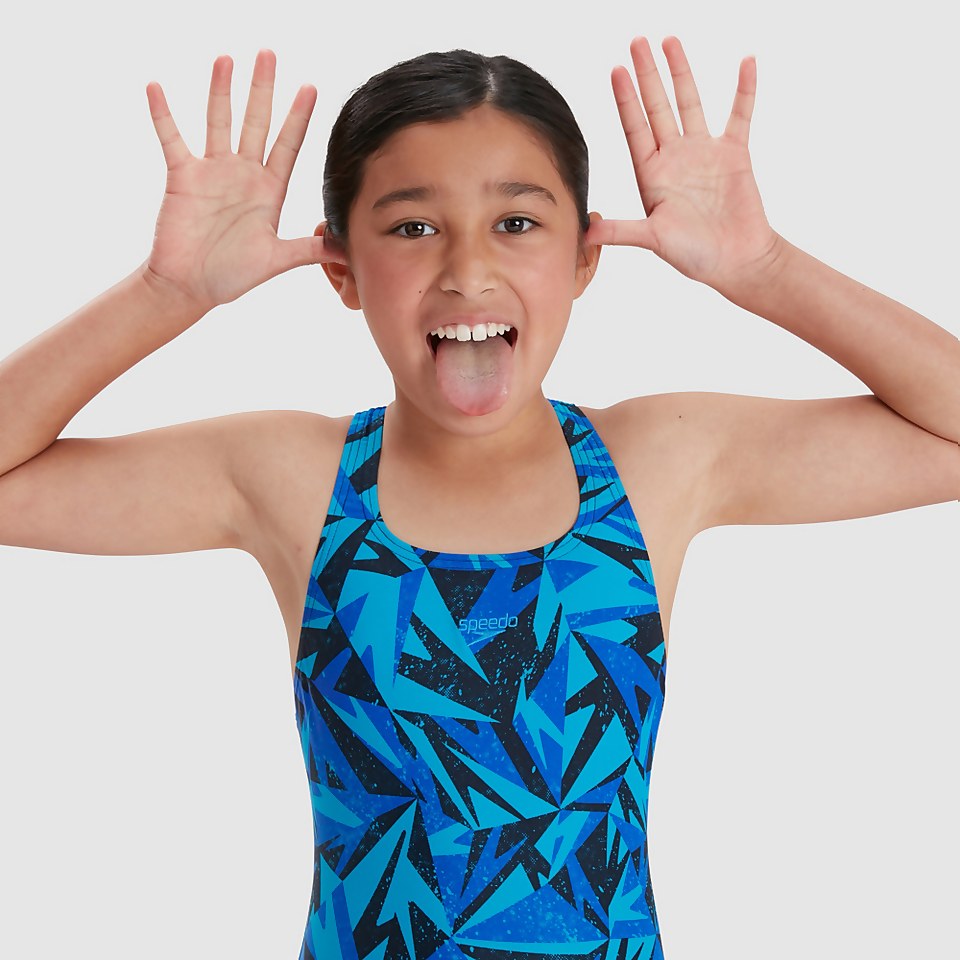 Maillot de bain Fille Hyperboom Medalist bleu marine/bleu