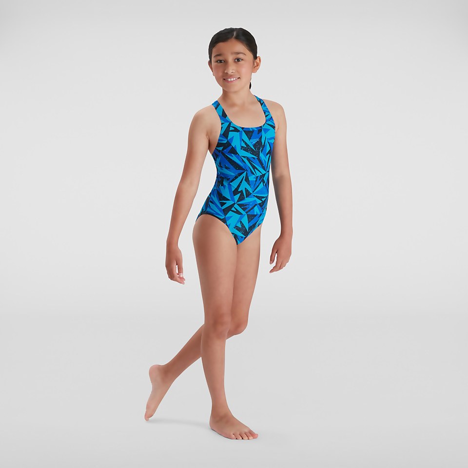 Maillot de bain Fille Hyperboom Medalist bleu marine/bleu