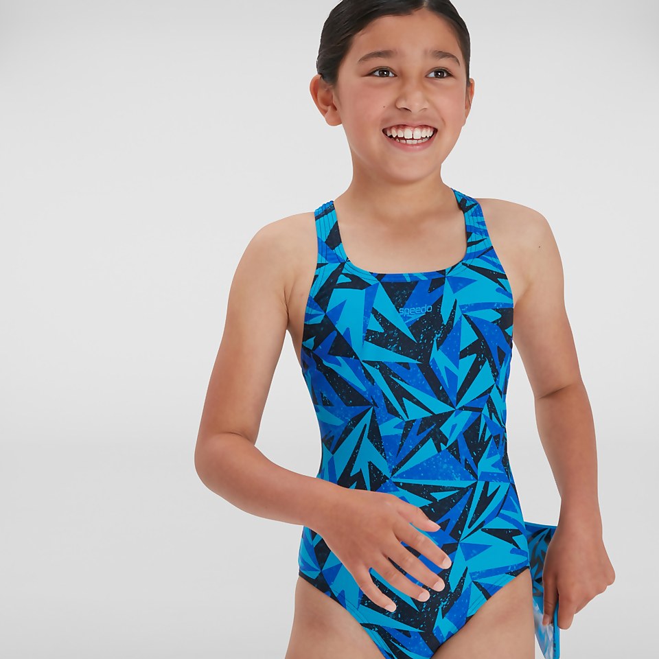 Maillot de bain Fille Hyperboom Medalist bleu marine/bleu