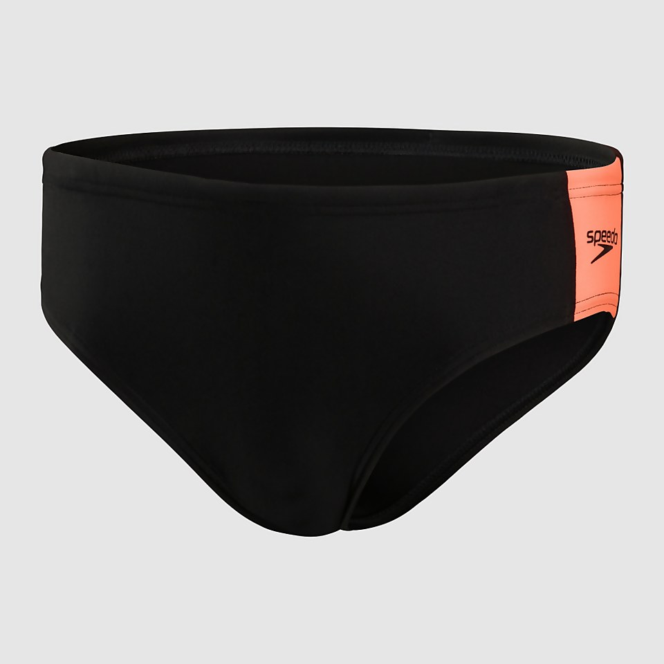 Boys' Boom Logo Splice 5cm Brief Black/Red