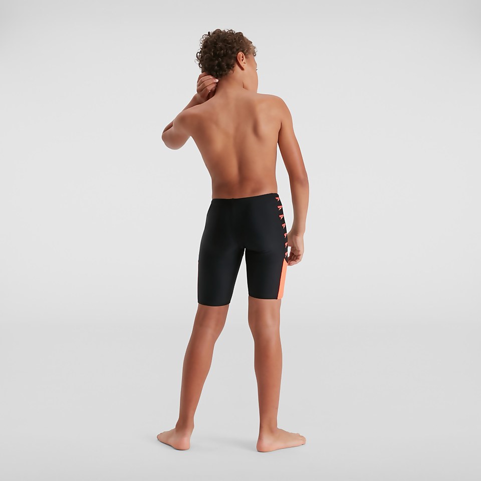 Boys' Boom Logo Splice Jammer Black/Red