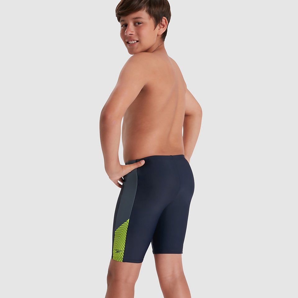 Jungen Dive Schwimmhose Marineblau/Grün