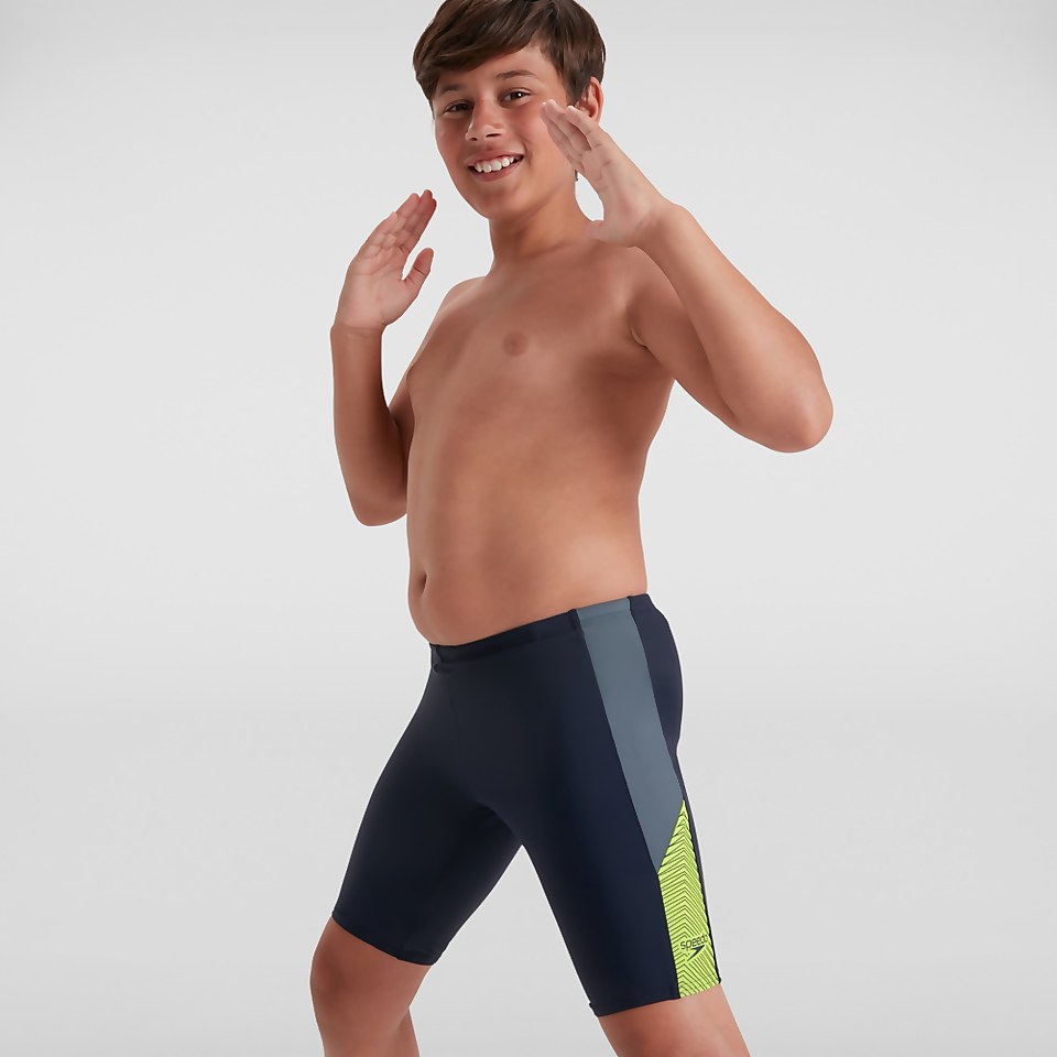 Jungen Dive Schwimmhose Marineblau/Grün