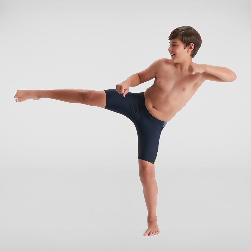 Jungen Dive Schwimmhose Marineblau/Grün