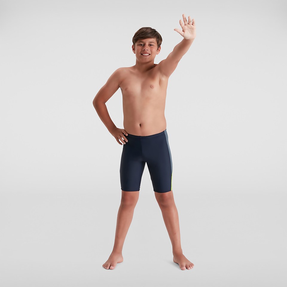 Jungen Dive Schwimmhose Marineblau/Grün