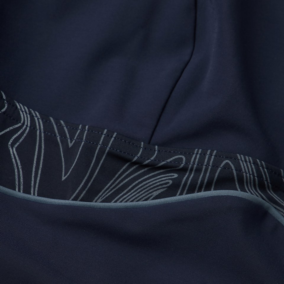 Maillot de bain Femme Salacia dos à clip bleu marine/gris