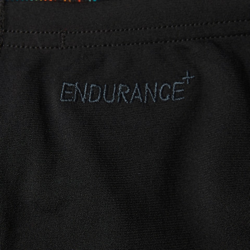 Herren Allover 14 cm Badehose Schwarz/Grün