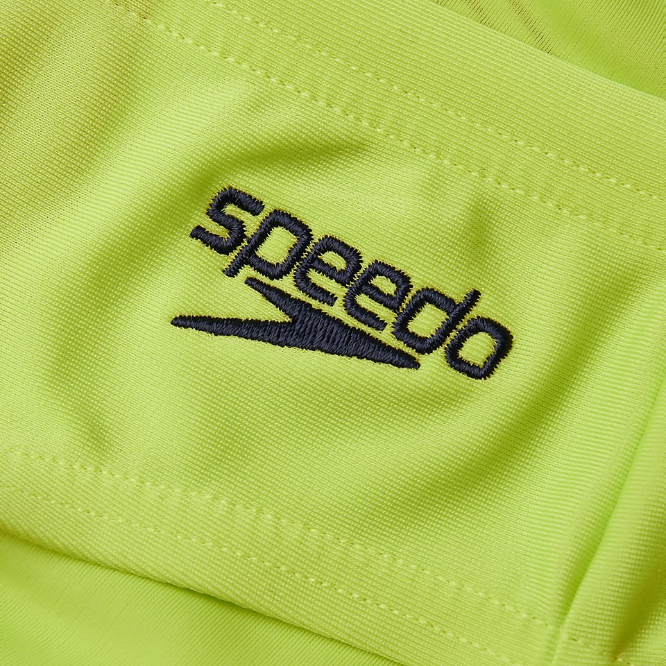 Jungen Logo 6,5 cm Badehose Grün/Marineblau