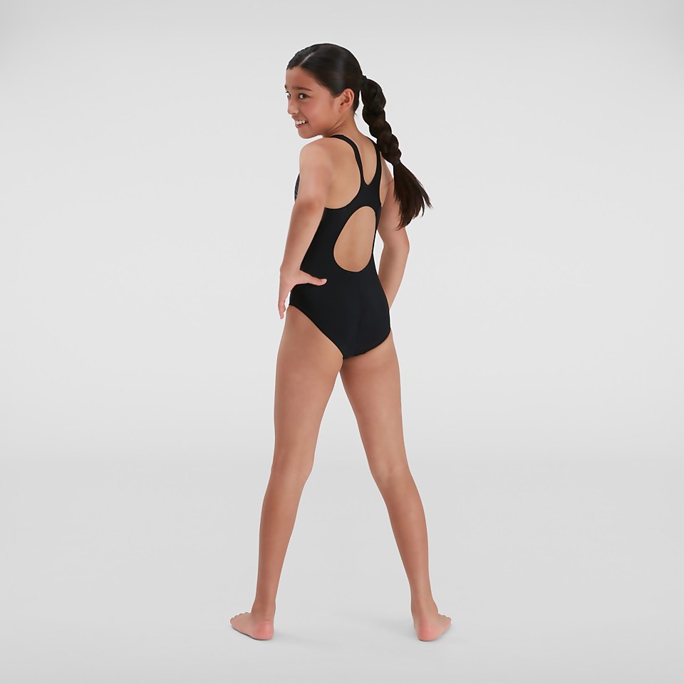 Maillot de bain Fille Placement Muscleback noir/rose