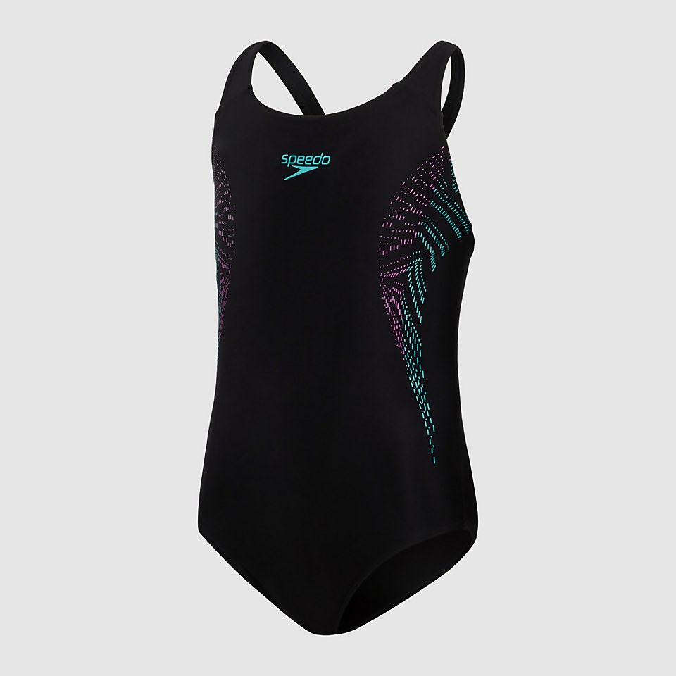 Maillot de bain Fille Placement Muscleback noir/rose