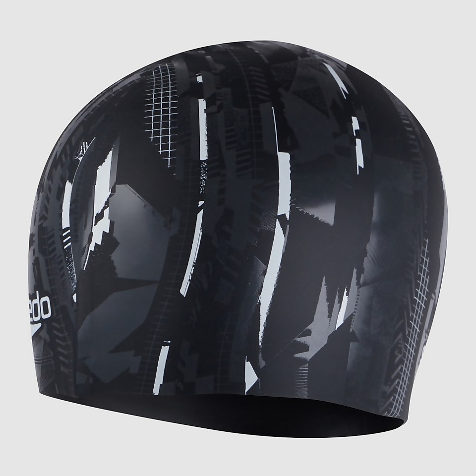 Bonnet Adulte Printed Silicone noir/blanc