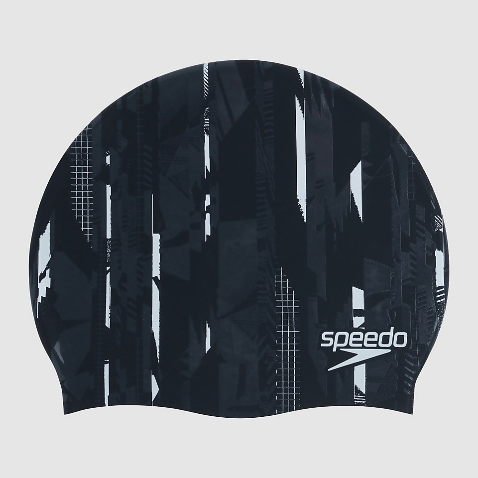 Bonnet Adulte Printed Silicone noir/blanc