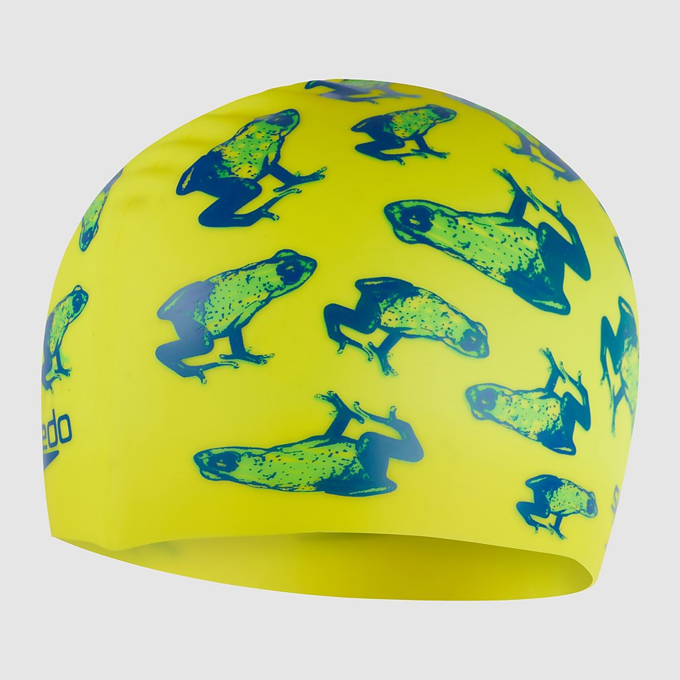 Junior Slogan Printed Cap Yellow/Blue