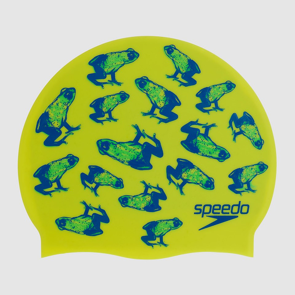 Junior Slogan Printed Cap Yellow/Blue
