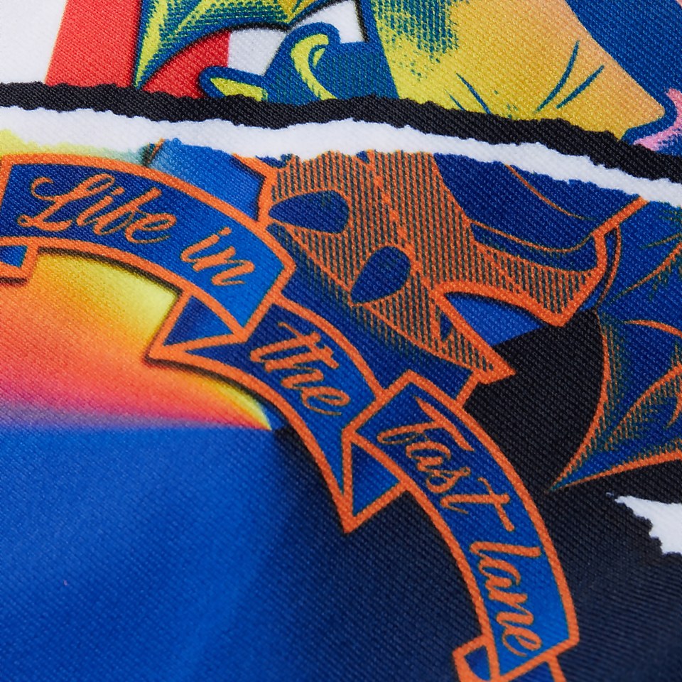 Boys' Placement Panel Leg Jammer Blue/Orange