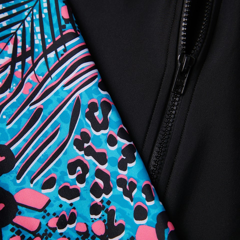 Women's Long Sleeve Paddlesuit Blue/Black