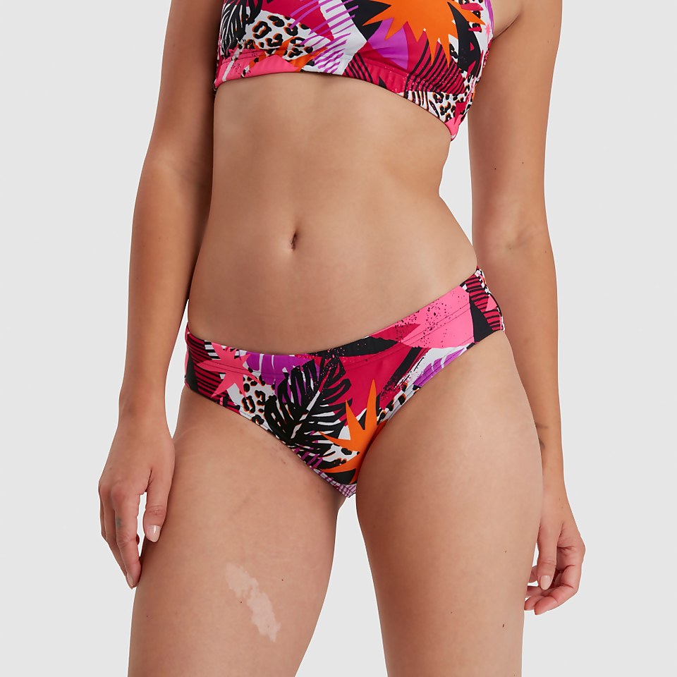 Bikini Femme Allover bleu marine/rose