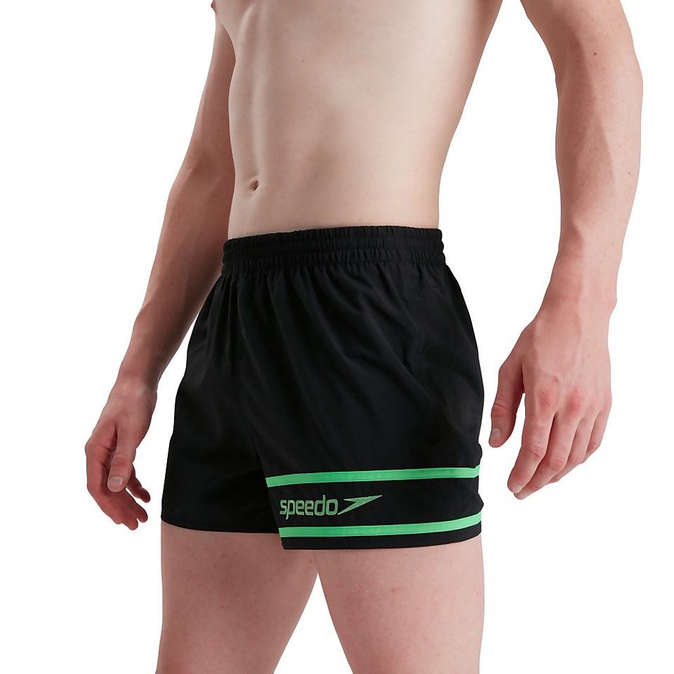 Men's Retro 13" Watershort Black/Green