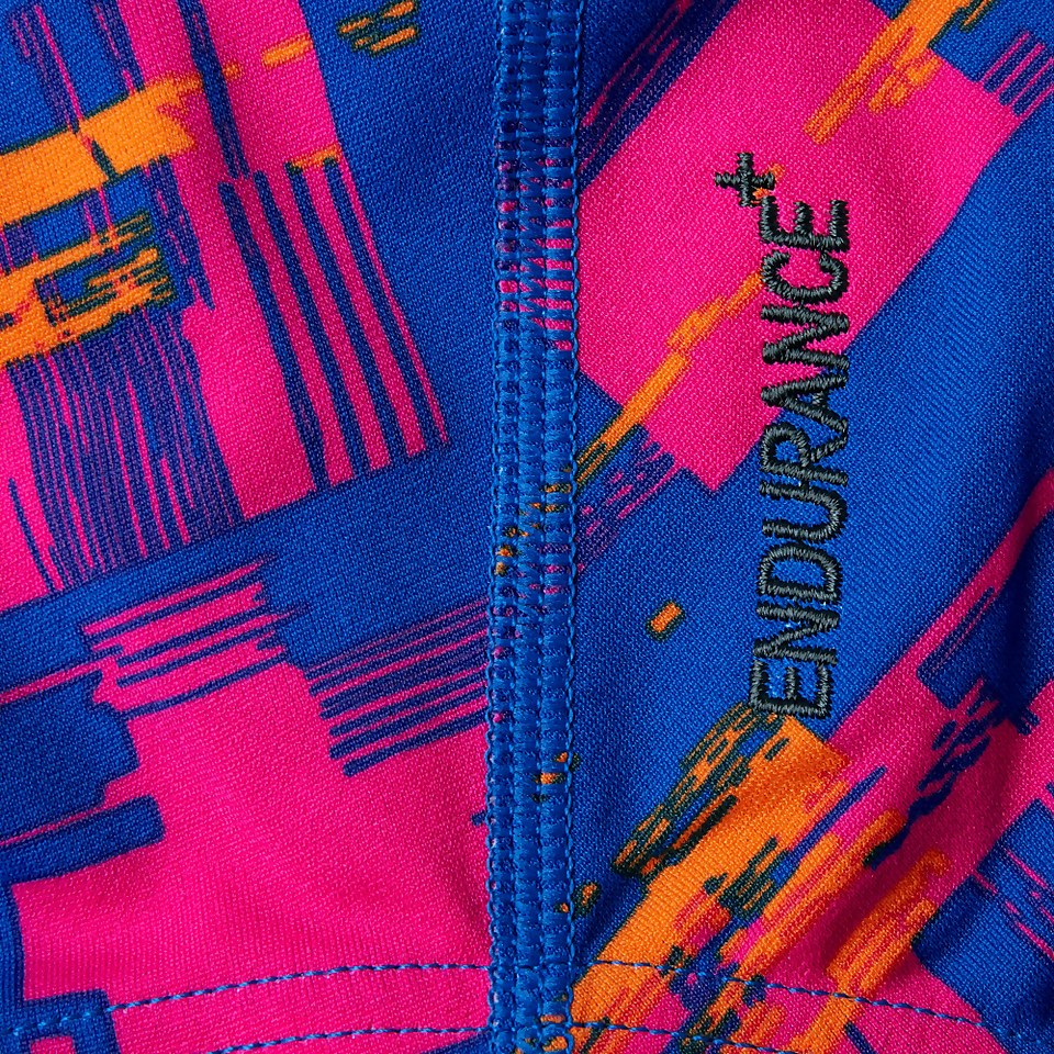 Women's Panel Recordbreaker Swimsuit Blue/Pink