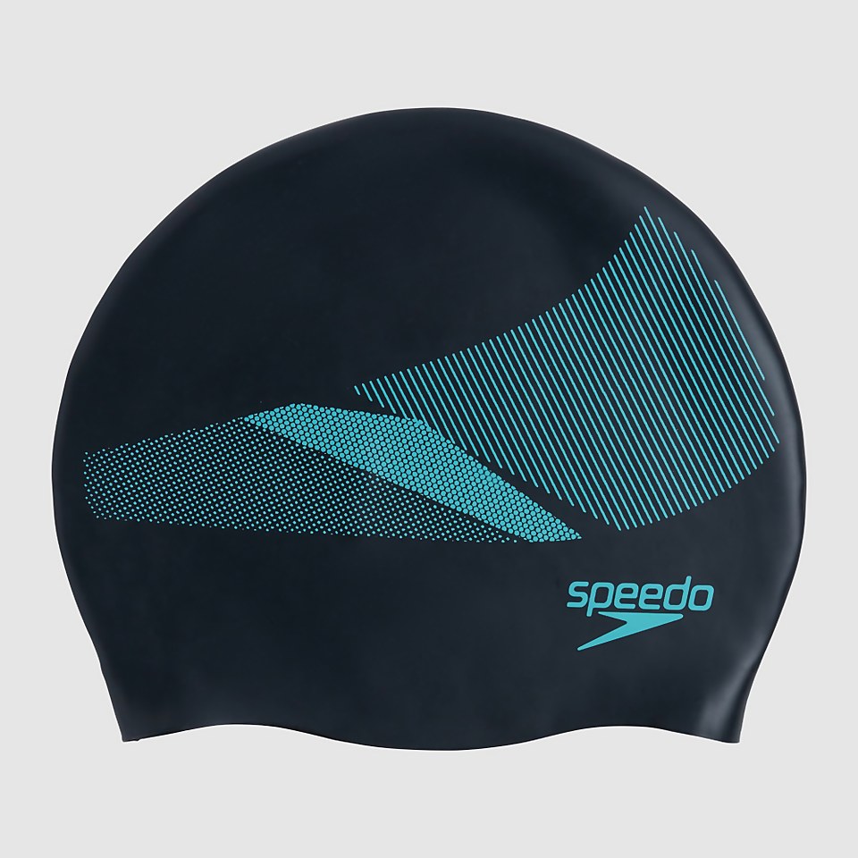Adult Reversible Moulded Silicone Cap Black/Blue