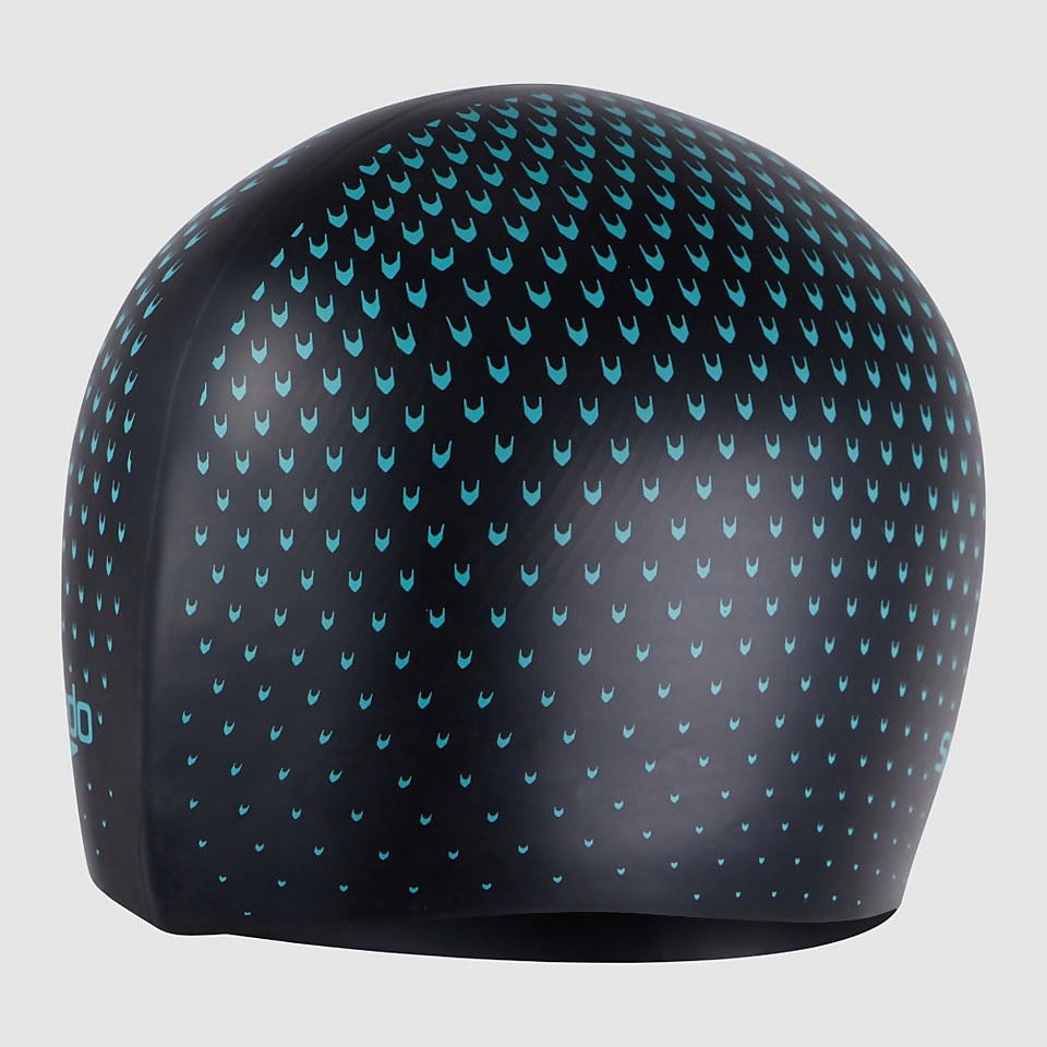Adult Reversible Moulded Silicone Cap Black/Blue