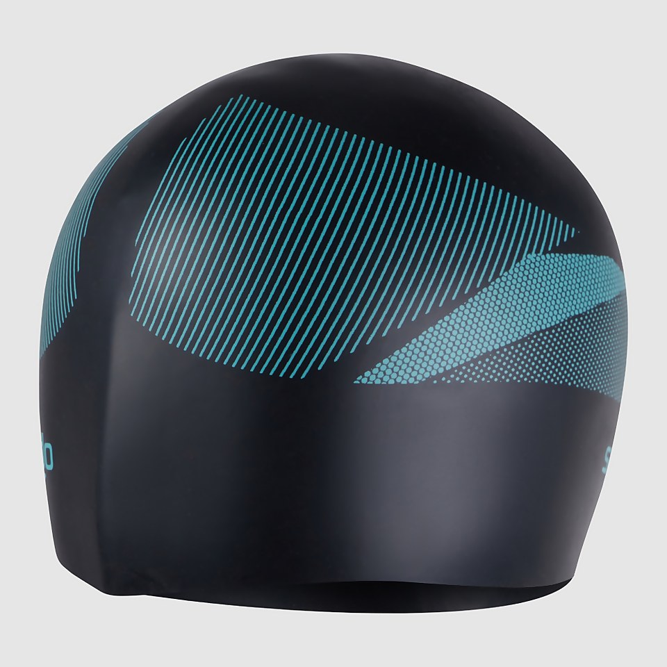 Adult Reversible Moulded Silicone Cap Black/Blue