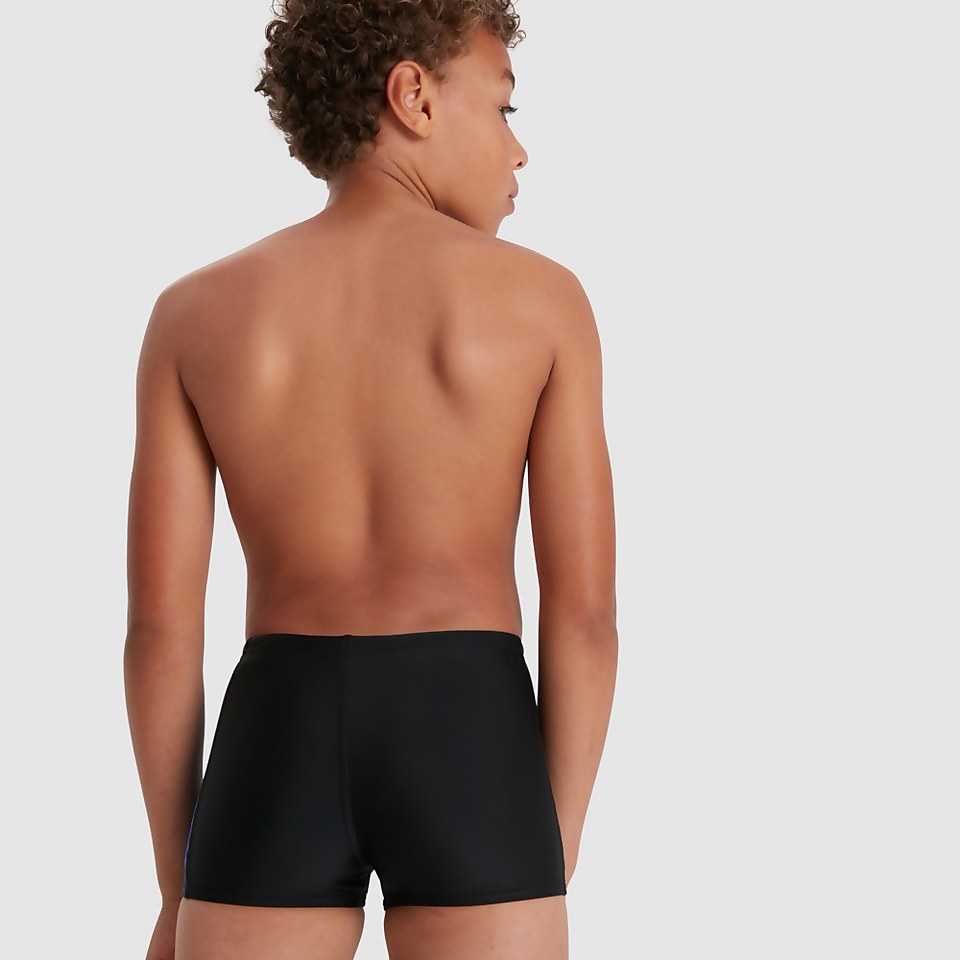 Boys' Hyperboom Logo Aquashort Black/Blue