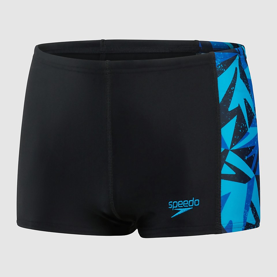 Boys' Hyperboom Logo Aquashort Black/Blue
