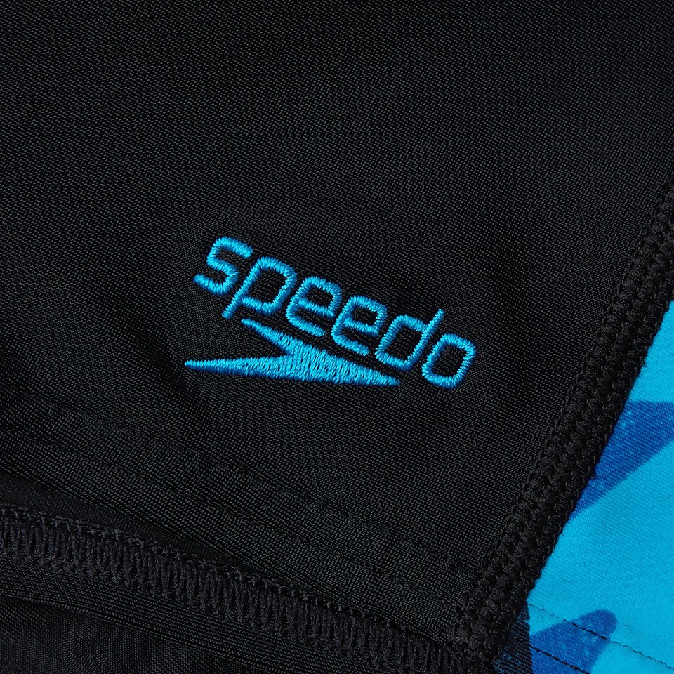 Boys' Hyperboom Logo Aquashort Black/Blue
