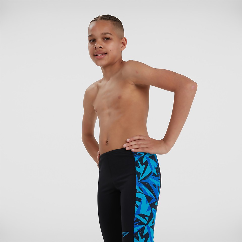 Boys' Hyperboom Logo Jammer Black/Blue