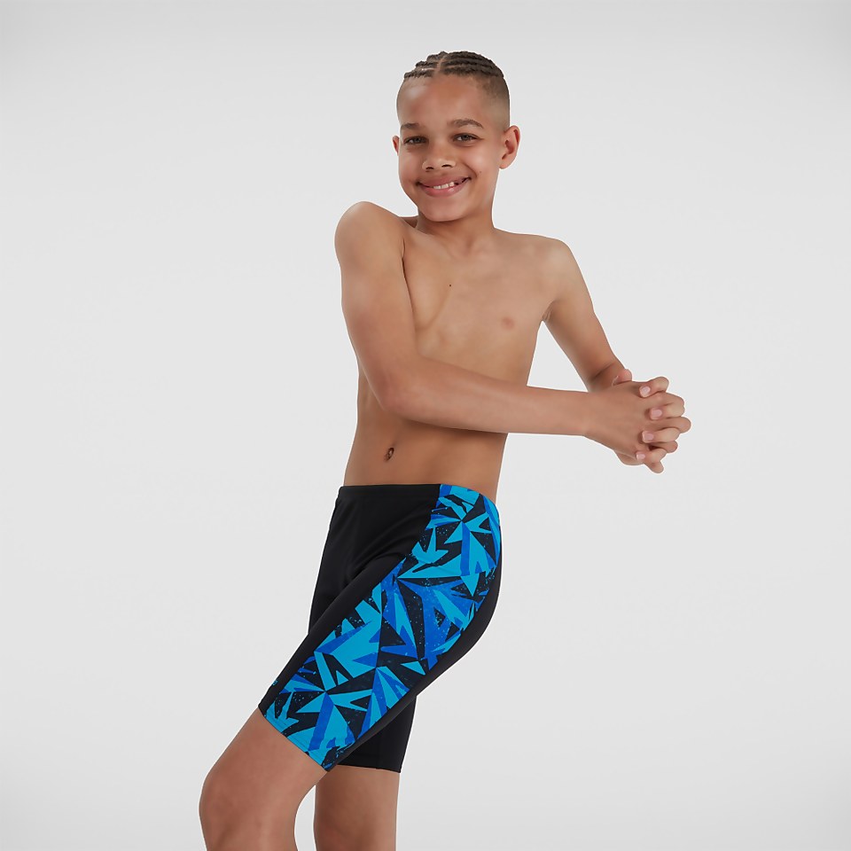 Boys' Hyperboom Logo Jammer Black/Blue