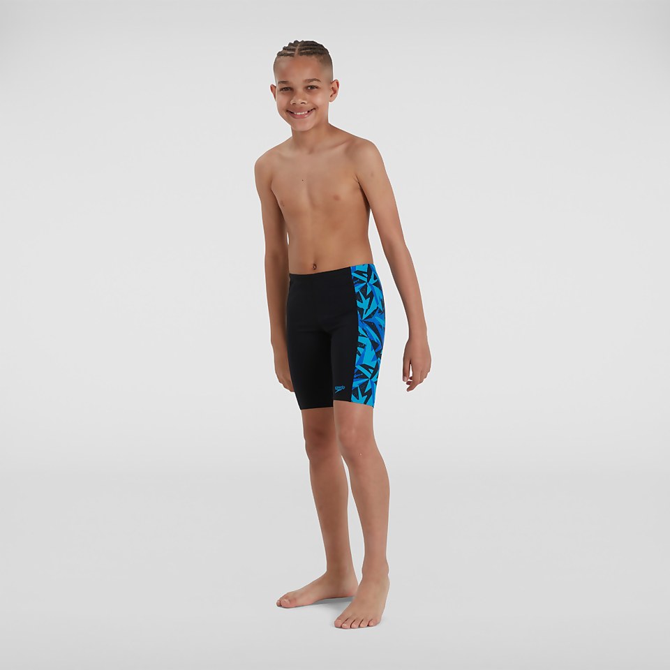 Boys' Hyperboom Logo Jammer Black/Blue