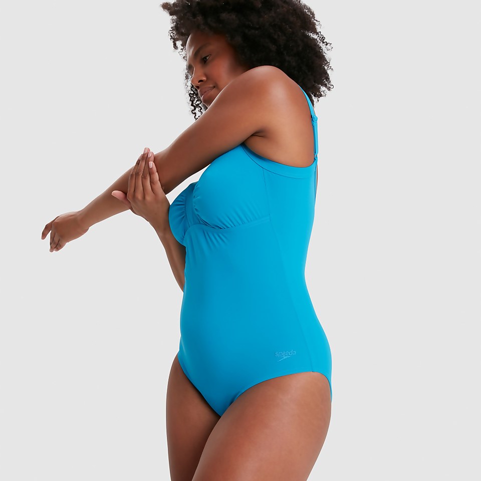 Damen Watergem Badeanzug Blau