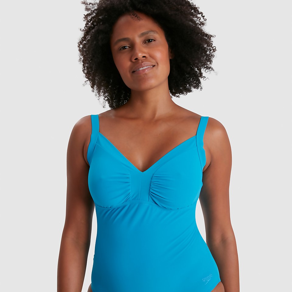 Damen Watergem Badeanzug Blau