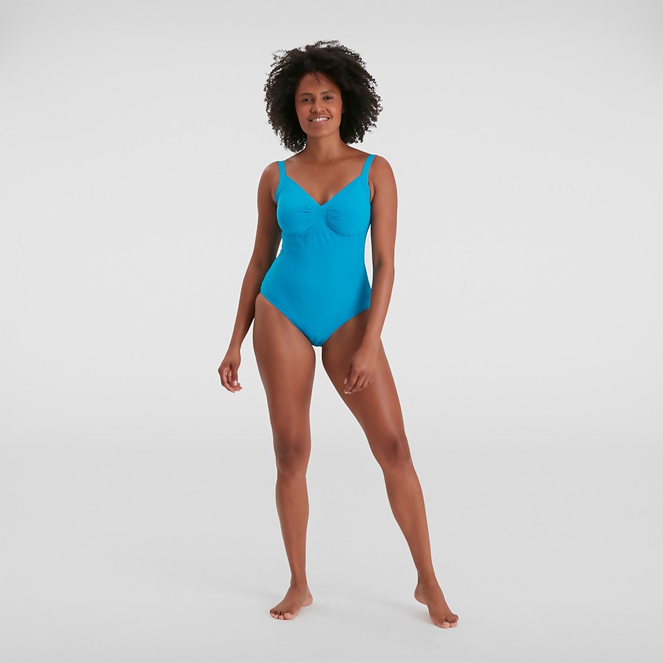 Damen Watergem Badeanzug Blau