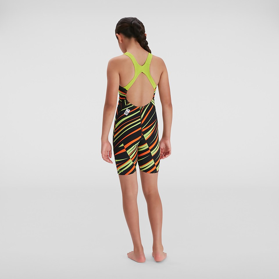 Mädchen Endurance+ Kneeskin Schwarz/Grün