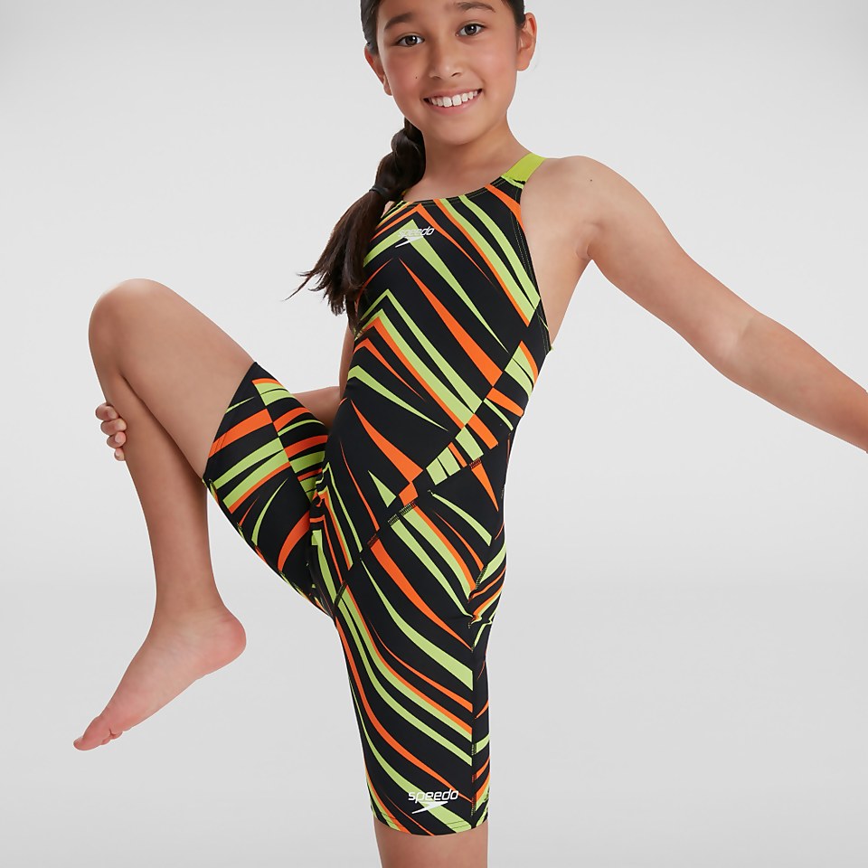 Mädchen Endurance+ Kneeskin Schwarz/Grün