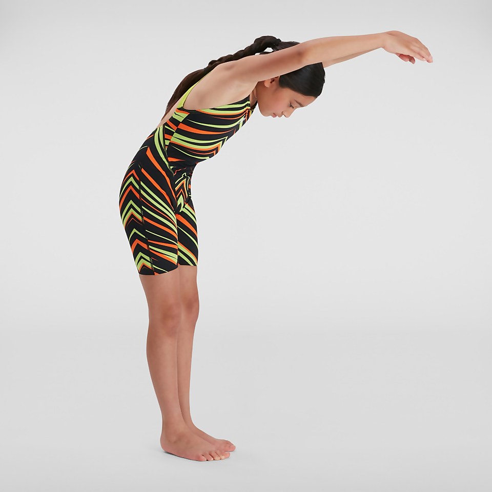 Mädchen Endurance+ Kneeskin Schwarz/Grün
