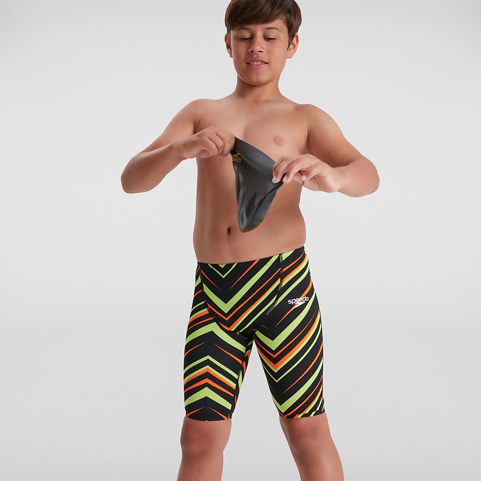 Boys' Endurance+ High Waisted Jammer Black/Green