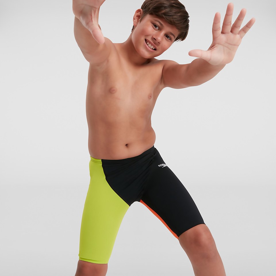 Jammer Garçon Endurance+ taille haute noir/orange
