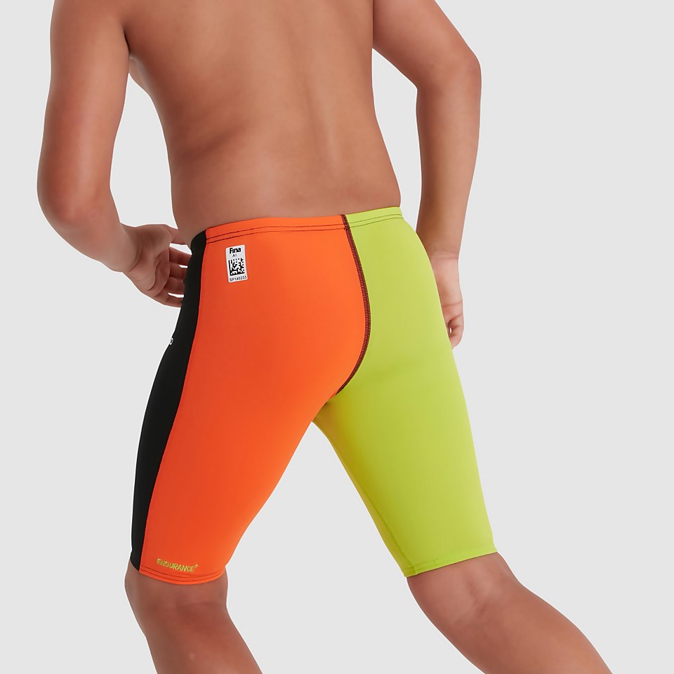 Jammer Garçon Endurance+ taille haute noir/orange