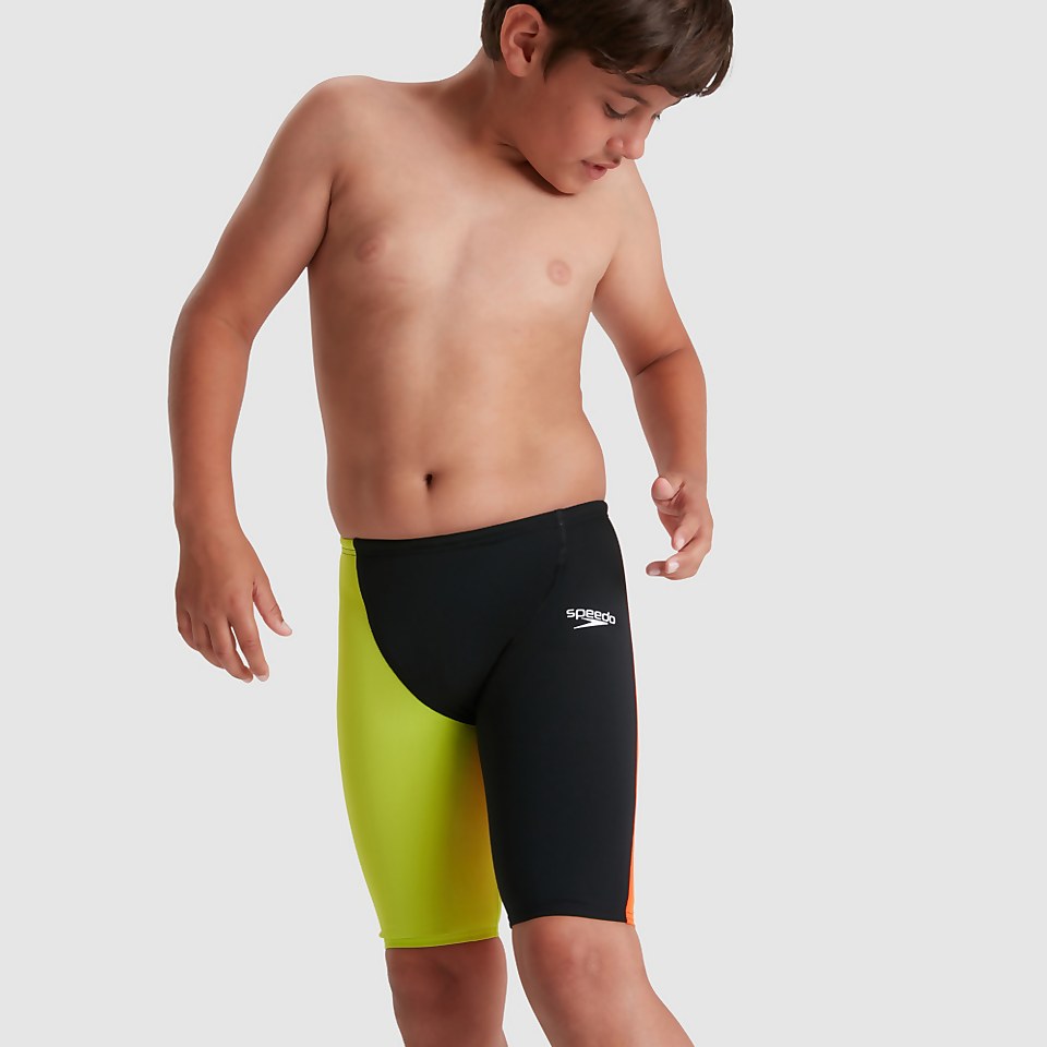 Jammer Garçon Endurance+ taille haute noir/orange