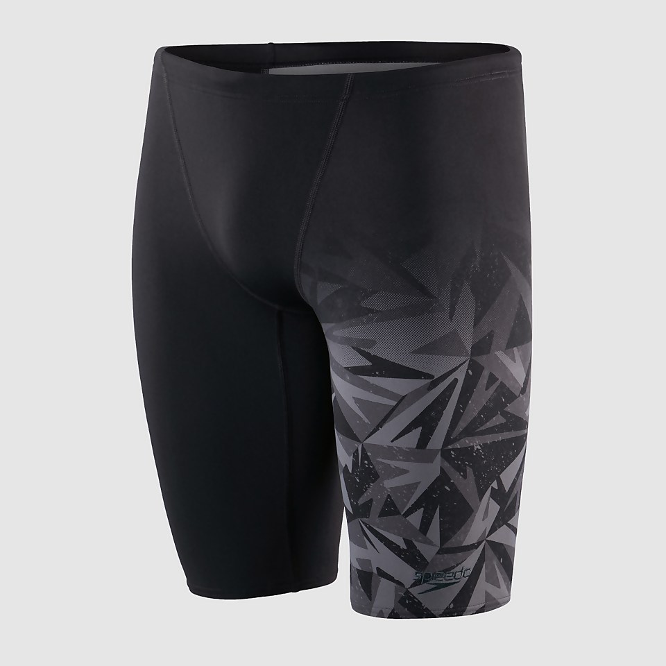 Men's Placement V-Cut Jammer Black/Grey