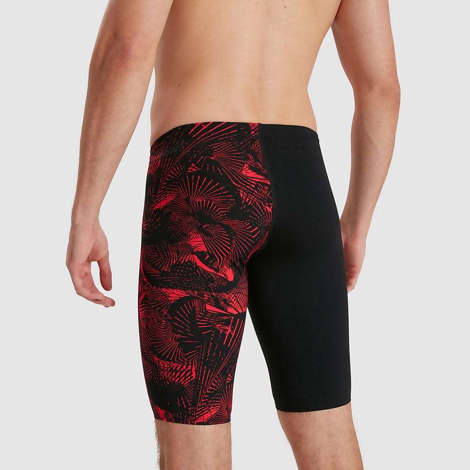 Jammer Homme Allover coupe en V noir/rouge