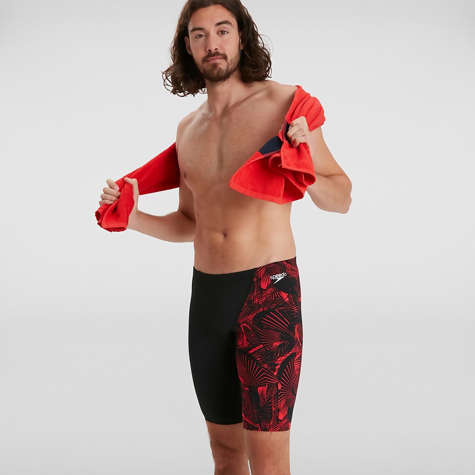 Jammer Homme Allover coupe en V noir/rouge